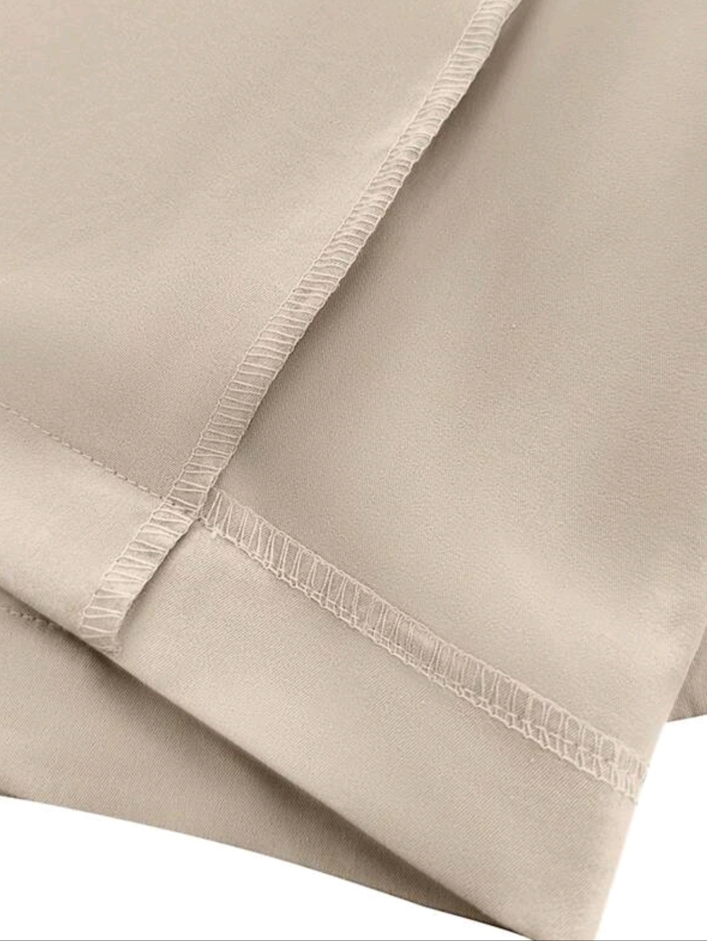 Elegant Colorblock Trench Coat - Beige, Olive & Brown - Picture 7 of 7